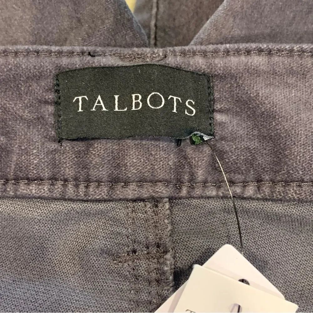 Talbots Velveteen Straight Leg Pants Size 10P Gray - Picture 7 of 12